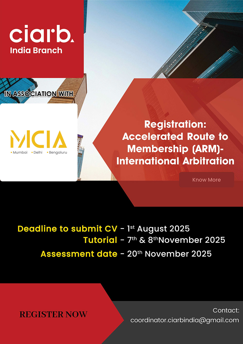 Accelerated Route to Membership (ARM) – International Arbitration