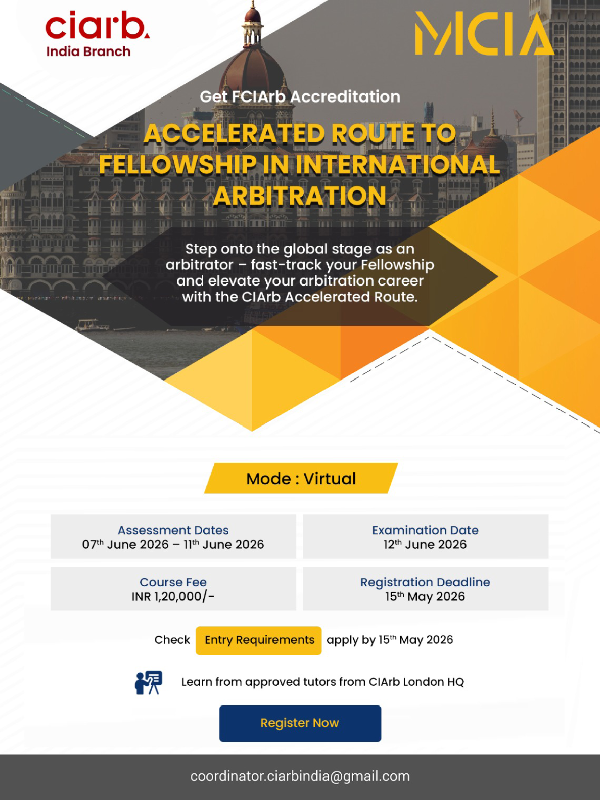 Accelerated Route to Fellowship in International Arbitration