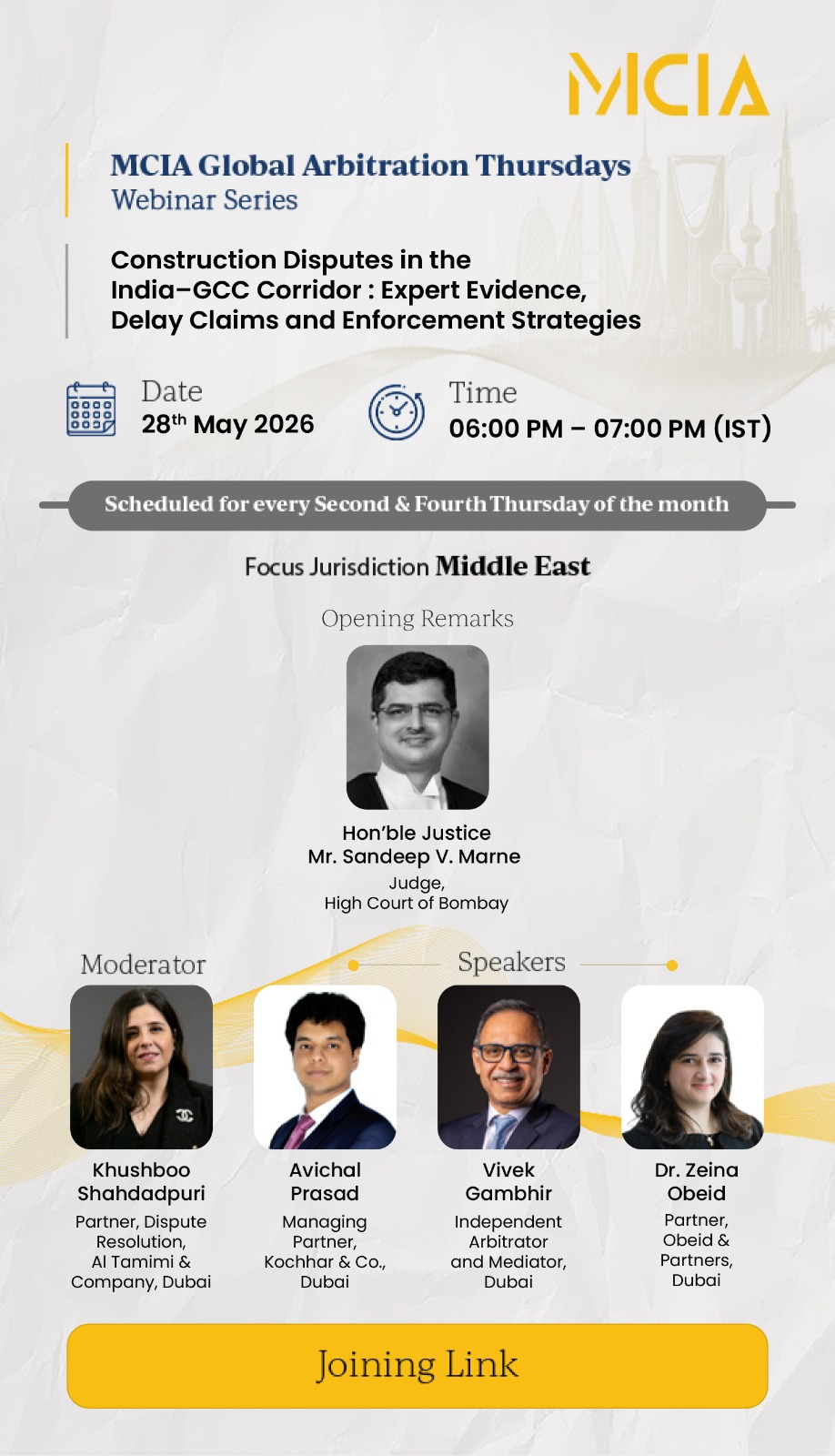 MCIA Global Arbitration Thursdays