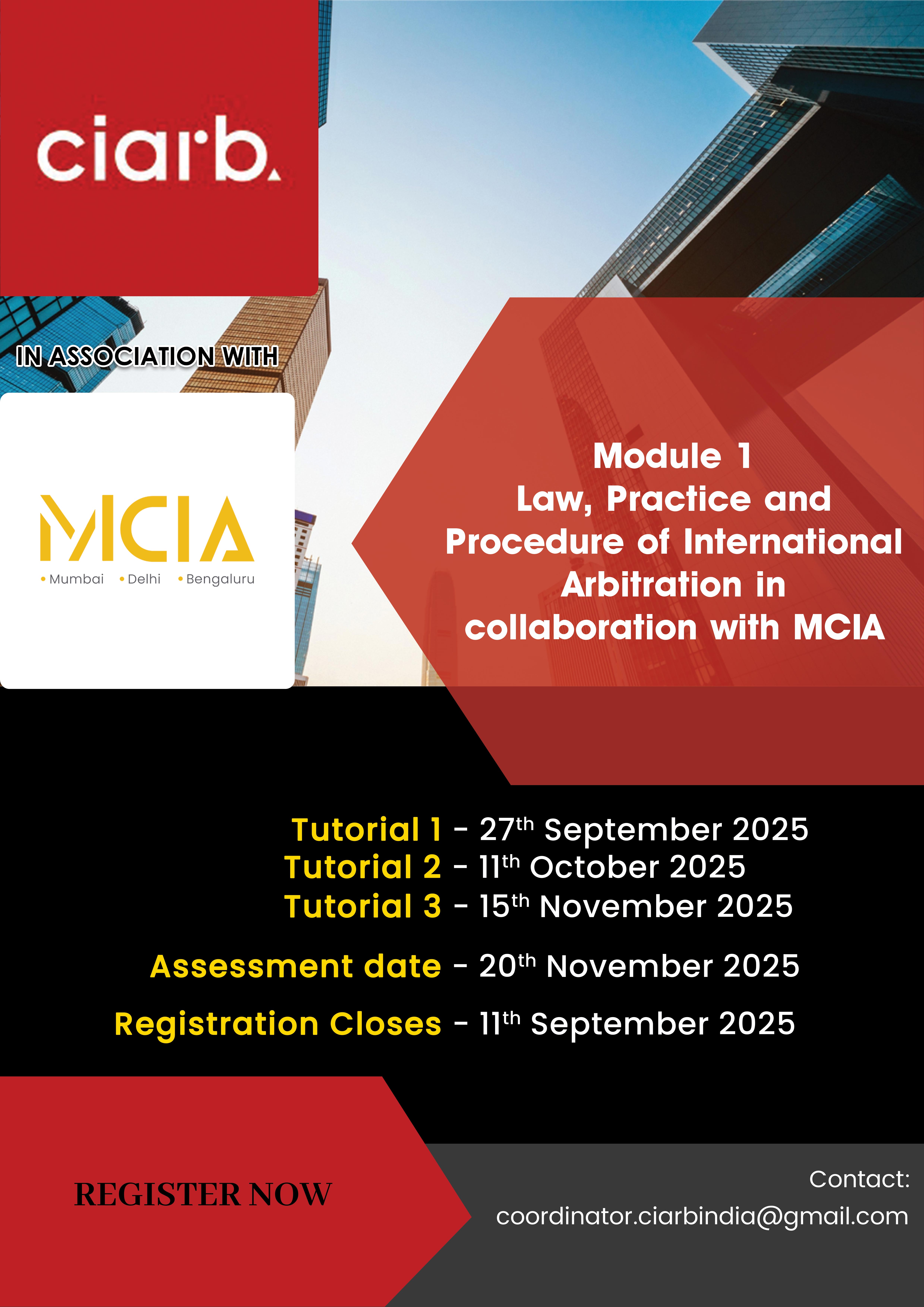 Module 1 – Law Practice and Procedure of International Arbitration
