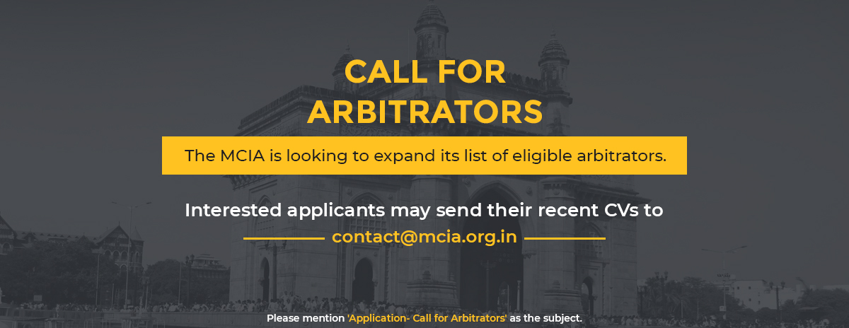 Call for arbitrators